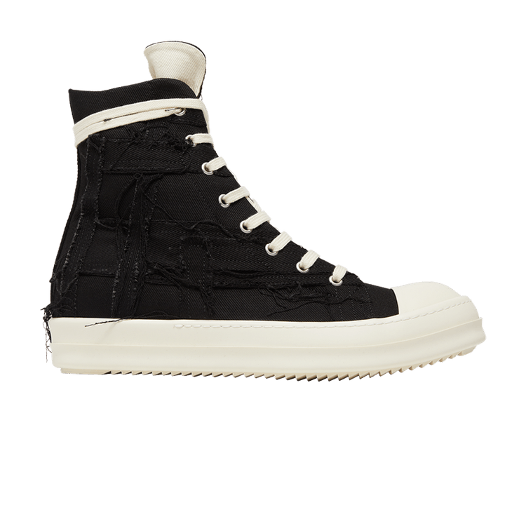 Rick Owens DRKSHDW Slashed Sneaks Black Milk