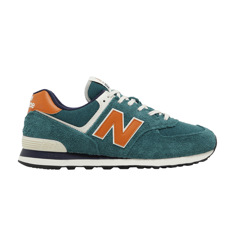 New Balance 574 Aqua Green Orange