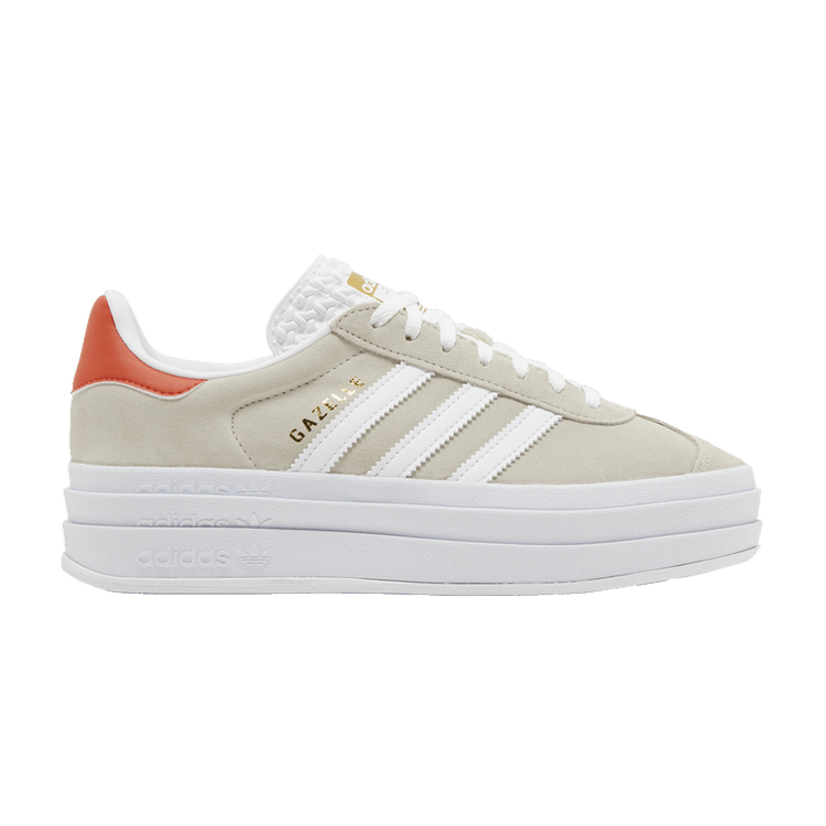 adidas Gazelle Bold Wonder Beige Collegiate Orange (Womens)