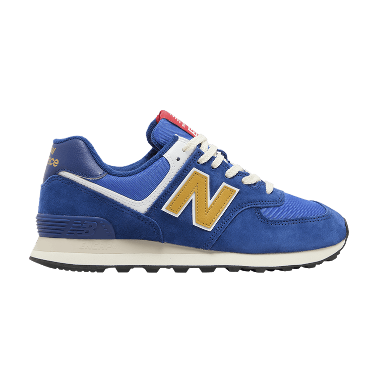 New Balance 574 Royal Blue Gold