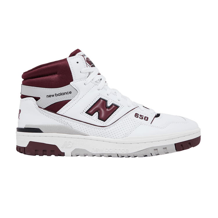 New Balance 650 White Burgundy Raincloud