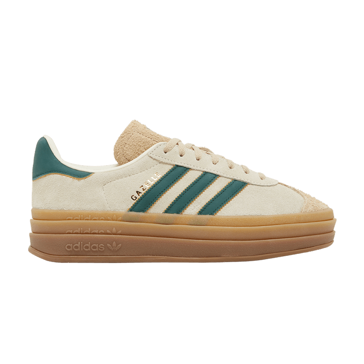 adidas Gazelle Bold Magic Beige Collegiate Green (Women's)