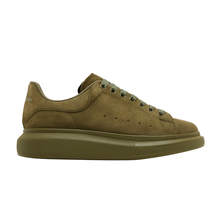 Alexander McQueen Oversized Military Green Suede
