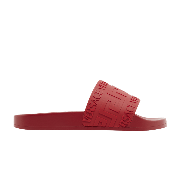 Versace Rubber Pool Slide Red