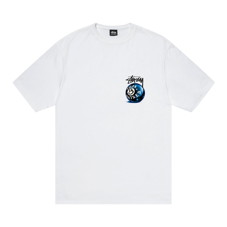 Stussy x Born X Raised 8 Ball Tee 'White'