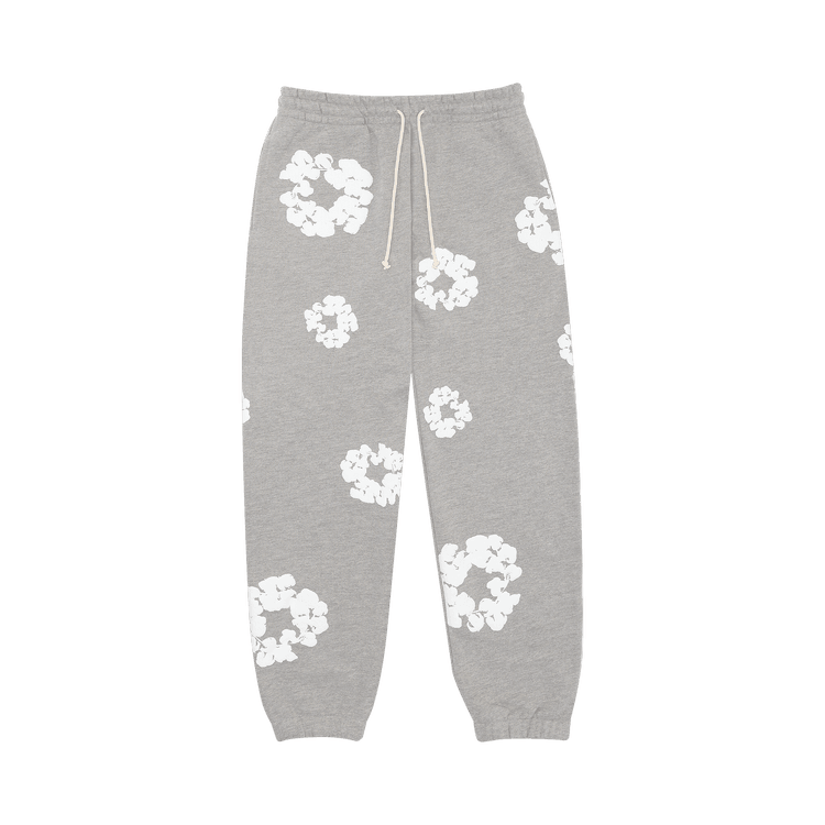 Denim Tears The Cotton Wreath Sweatpants 'Grey' - Side Kicks