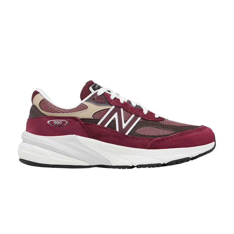 New Balance 990v6 MiUSA Teddy Santis Burgundy Tan