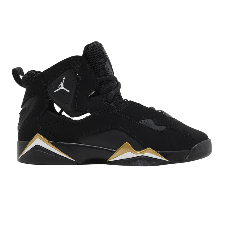 Jordan True Flight Black Metallic Gold White (GS)