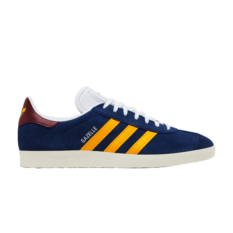 adidas Gazelle Dark Blue Crew Yellow Burgundy