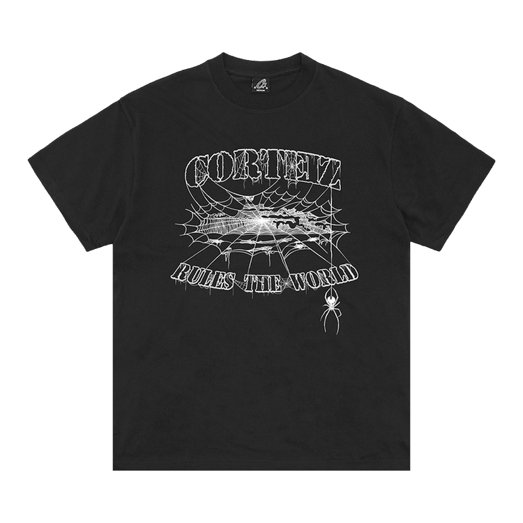 Corteiz Web Alcatraz Tee *New Blank* 'Black' - Side Kicks