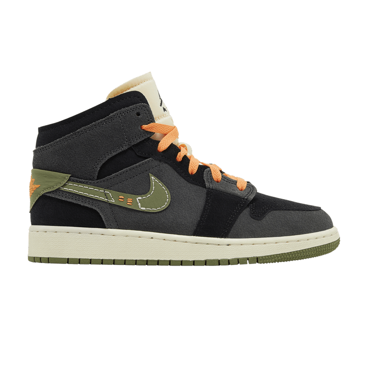 Jordan 1 Mid SE Craft Anthracite Light Olive (GS)