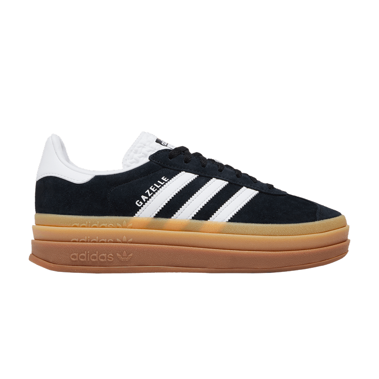 adidas Gazelle Bold Black White Gum (Women's)