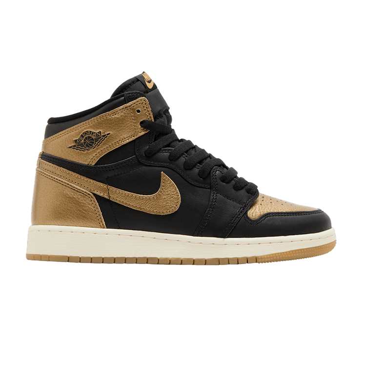 Jordan 1 Retro High OG Black Metallic Gold (GS)