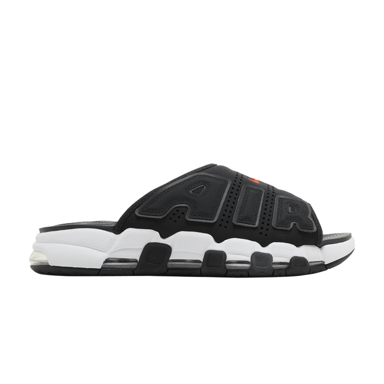 Nike Air More Uptempo Slide Black White Red
