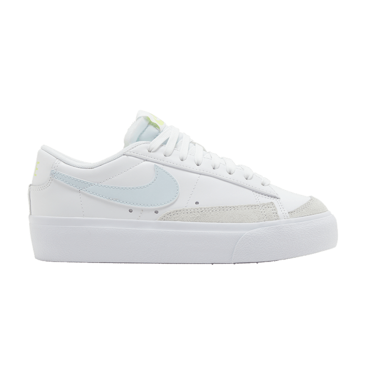 Nike Blazer Low Platform White Light Lemon Twist Blue Tint (Women's)