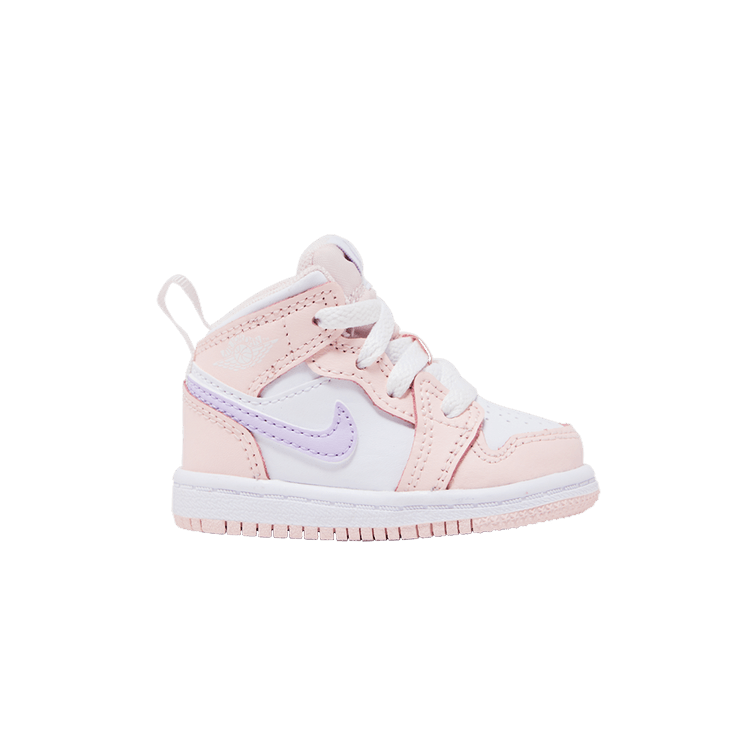 Jordan 1 Mid Pink Wash White Violet Frost (TD)