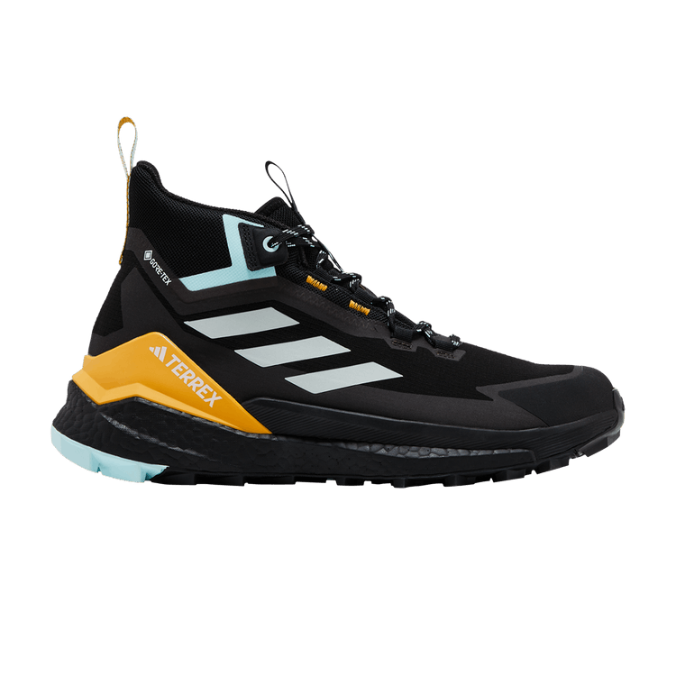 adidas Terrex Free Hiker Gore-Tex 2.0 Black Aqua Yellow