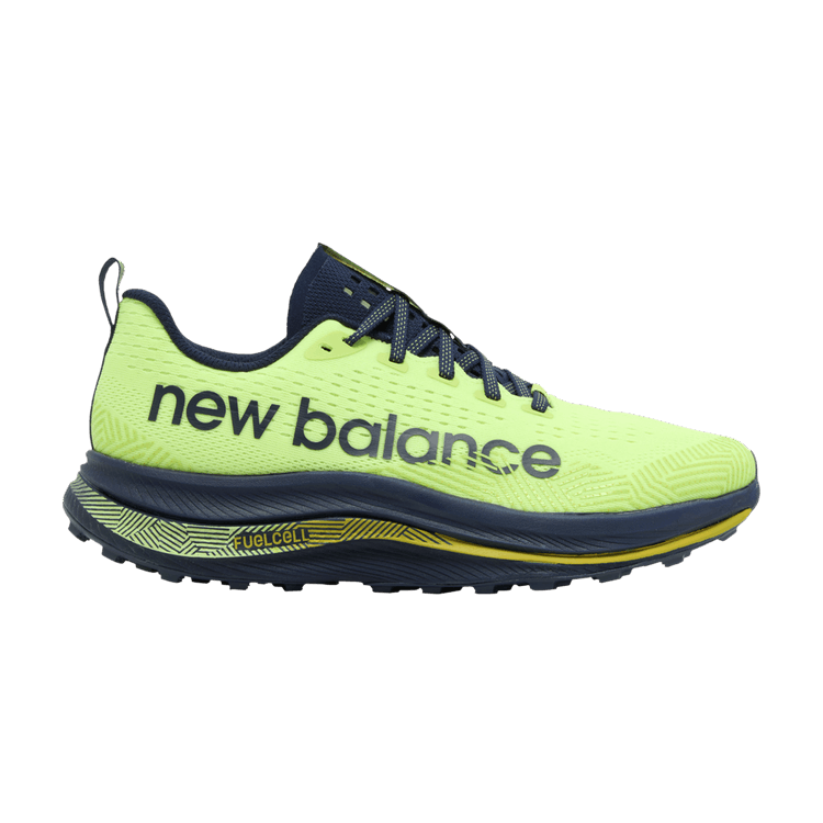 New Balance FuelCell SuperComp Trail Bleached Lime Glow Navy