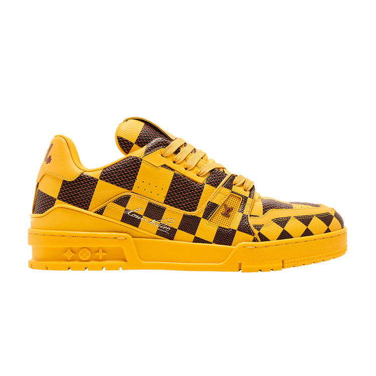 Louis Vuitton LV Trainer Sneaker Damier Pop Yellow