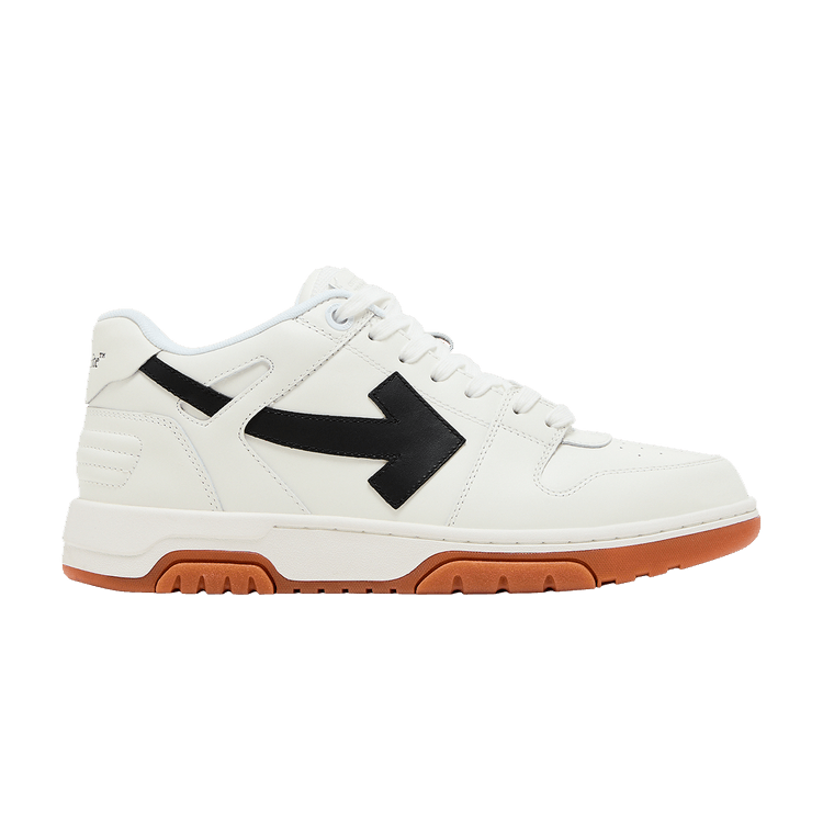 OFF-WHITE Out Of Office OOO Low Tops White Black Gum