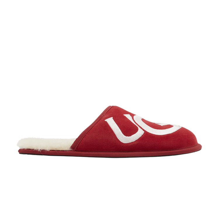 UGG Scuff Logo Slipper Samba Red Cream