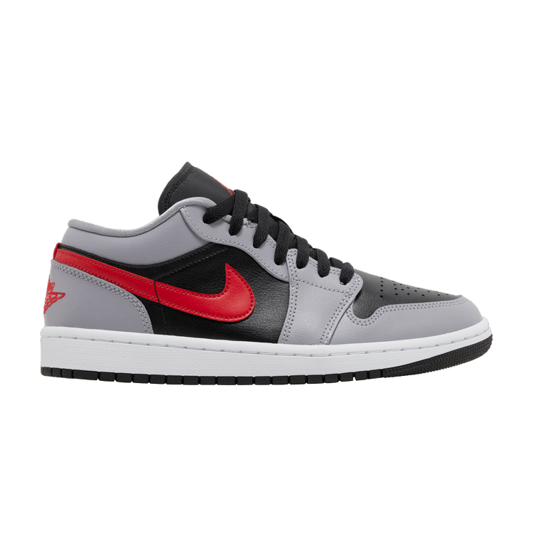 Jordan 1 Low Cement Grey Fire Red (Women's)