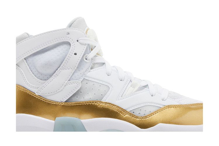 Jumpman Two Trey White Black Metallic Gold Ice Blue