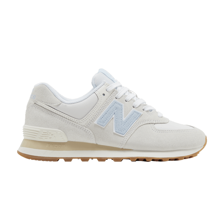 New Balance 574 Beige Ecru Blue Angora (Women's)