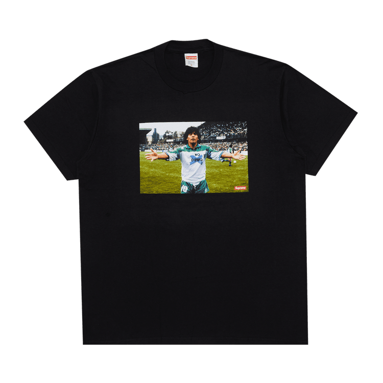 Supreme Maradona Tee 'Black' - Side Kicks