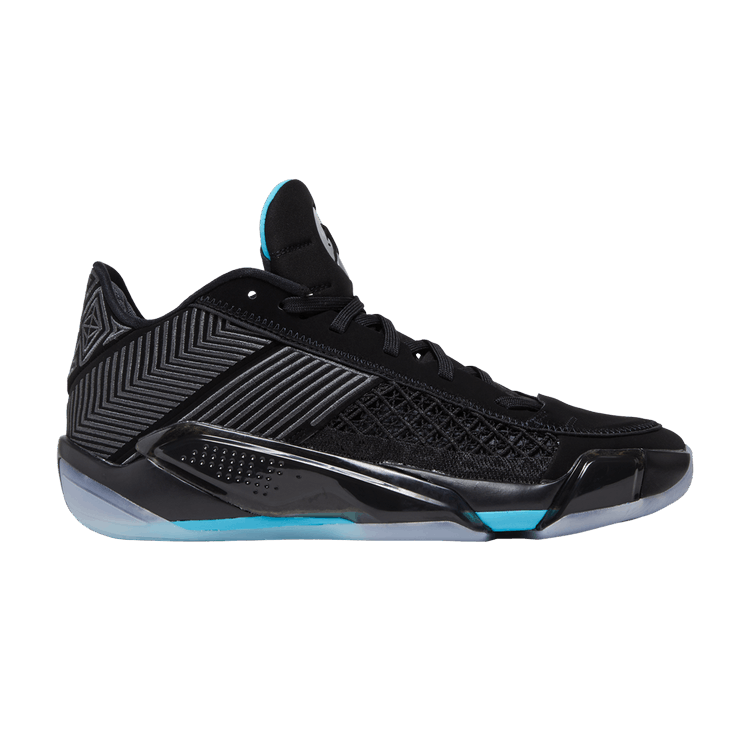 Jordan 38 Low Black Gamma Blue (Translucent Sole)