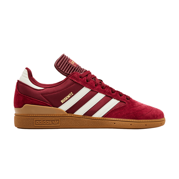 adidas Busenitz Collegiate Burgundy Chalk White Gold Metallic