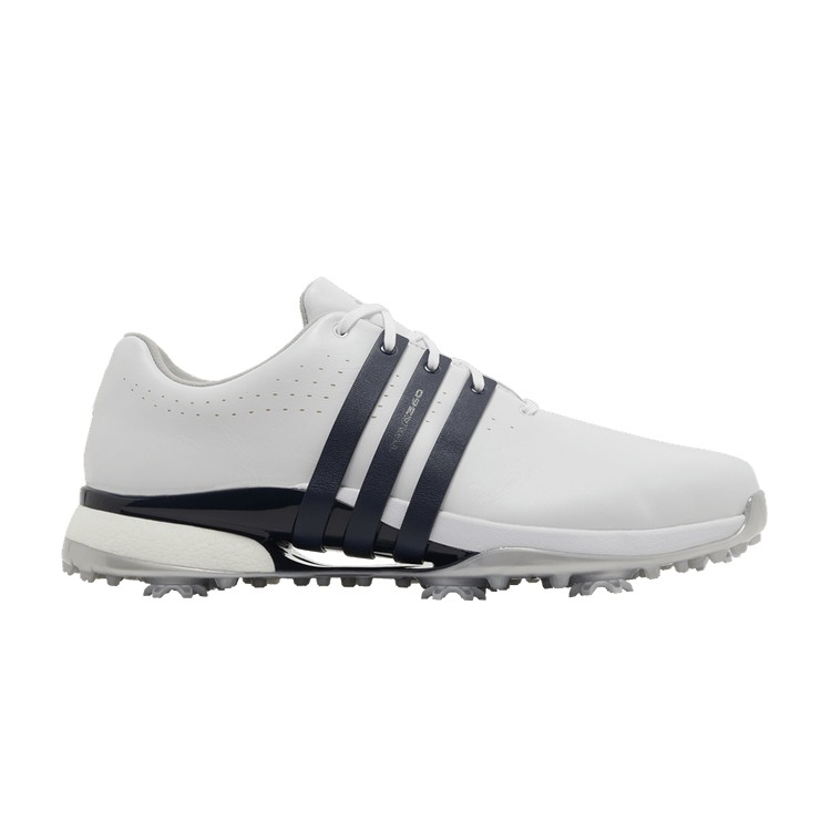 adidas Tour360 24 Golf Cloud White Collegiate Navy Silver Metallic