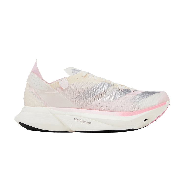 adidas Adizero Adios Pro 3 Chalk White Silver Metallic Clear Pink