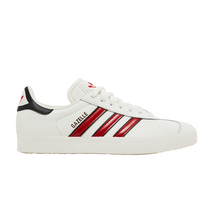 adidas Gazelle White Scarlet Black