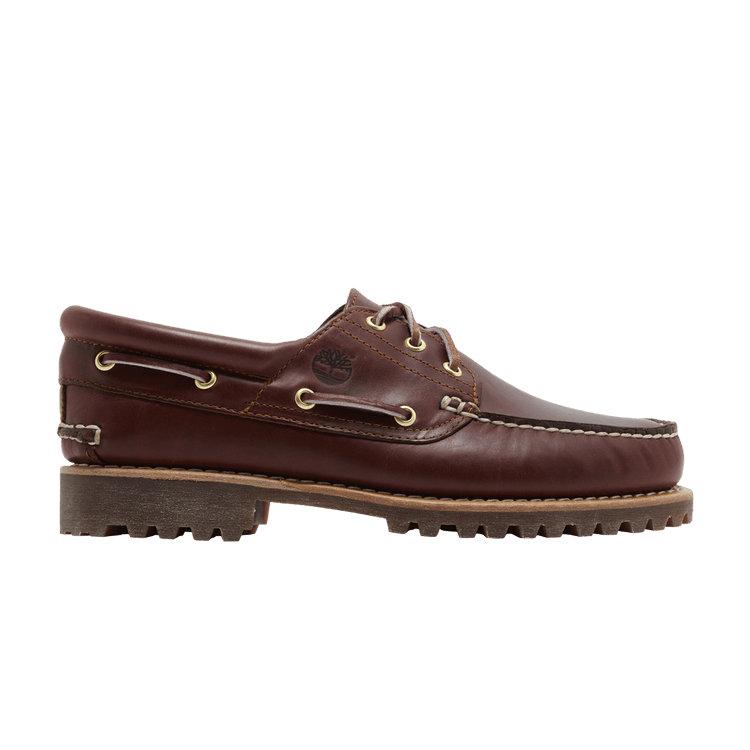 Timberland 3-Eye Lug Handsewn Boat Shoe Burgundy