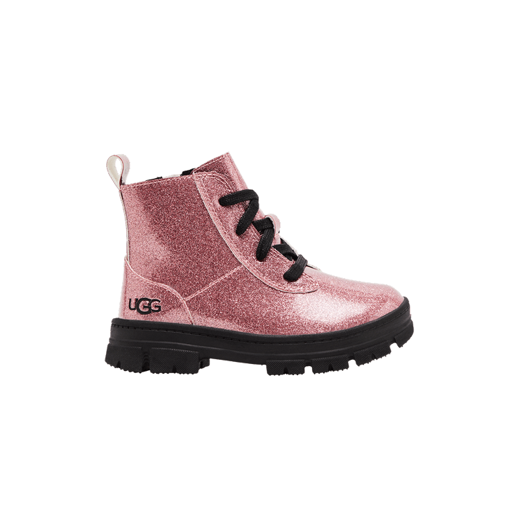 UGG Ashton Lace Up Boot Glitter Pink (Toddler)