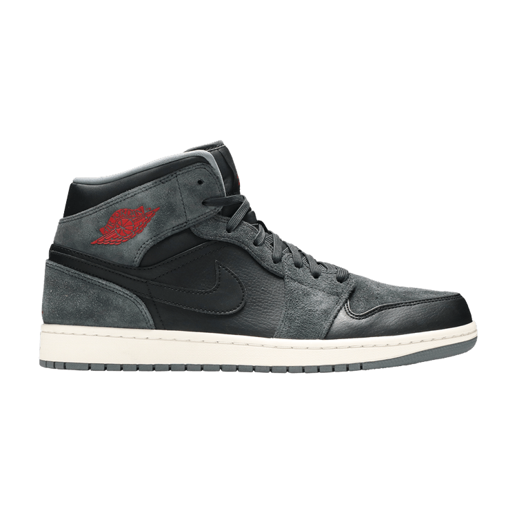 Jordan 1 Retro Mid Black Gym Red Anthracite