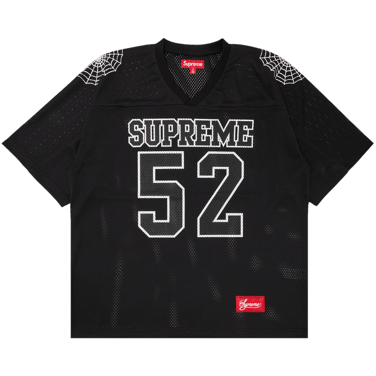 Supreme Spiderweb Football Jersey 'Black' - Side Kicks