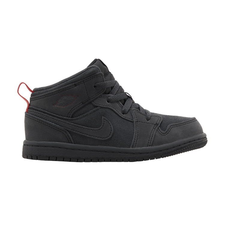 Jordan 1 Mid SE Craft Dark Smoke Grey Varsity Red Black (TD)