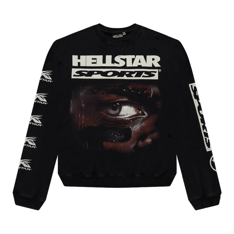 Hellstar Sports 96 Crewneck 'Black' - Side Kicks