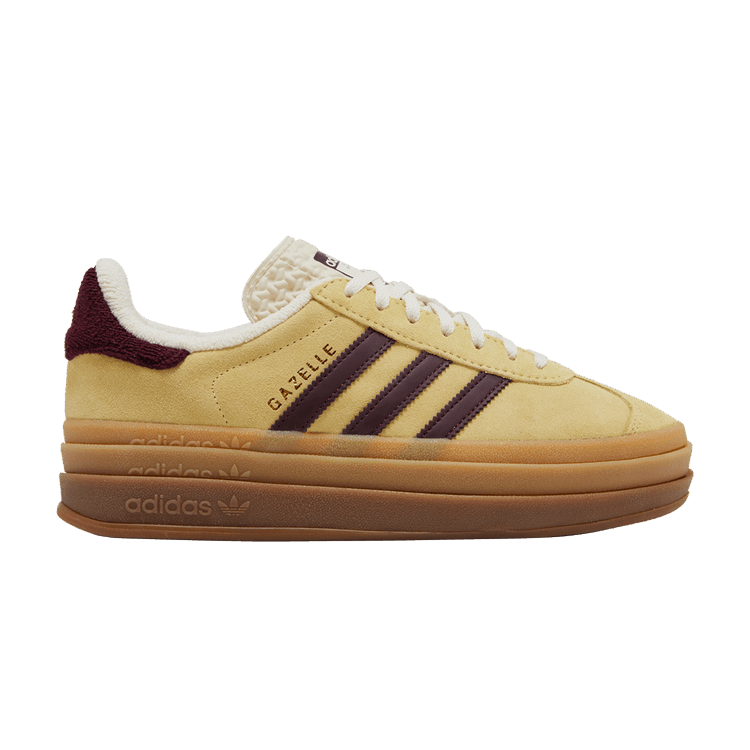 adidas Gazelle Bold Almost Yellow Maroon (Women's)