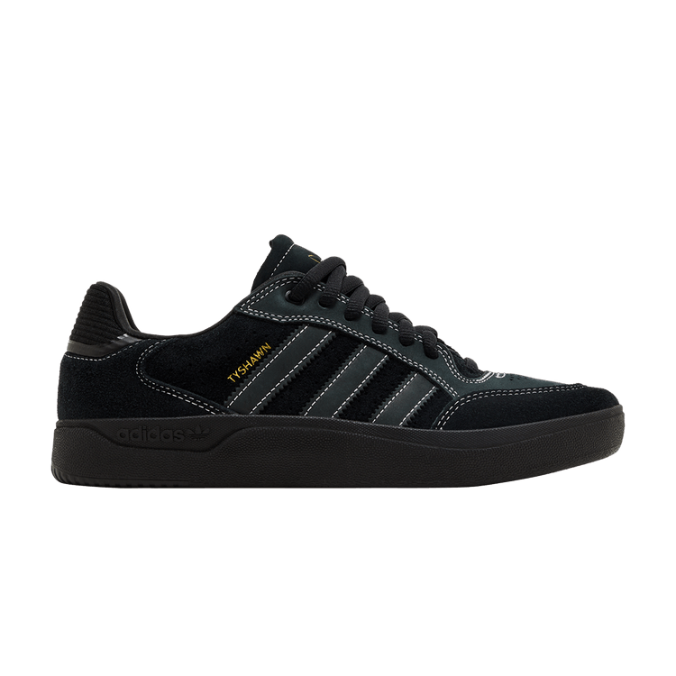 adidas Tyshawn Low Black White Gold Metallic