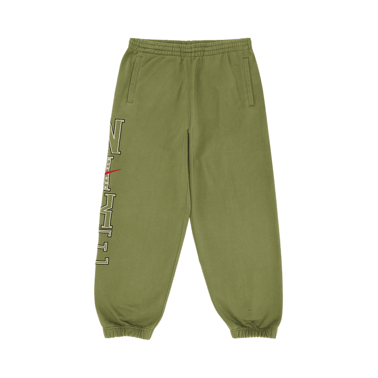 Supreme x Nike Sweatpant 'OIive' - Side Kicks