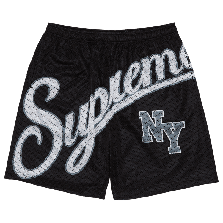 Supreme Big Script Mesh Short 'Black' - Side Kicks