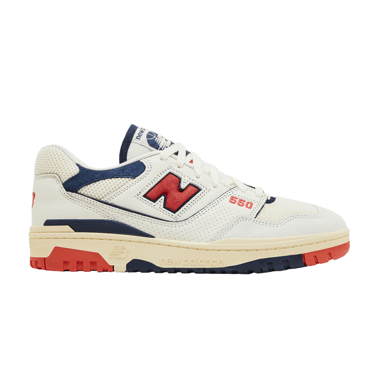 New Balance 550 Sea Salt Pack Blast Red