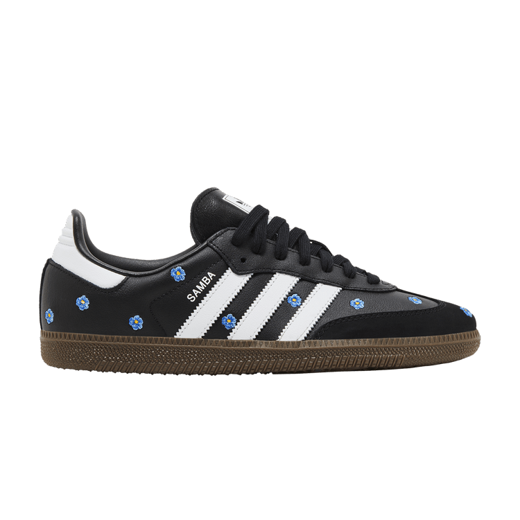 adidas Samba Light Blue Floral Core Black (Women's)