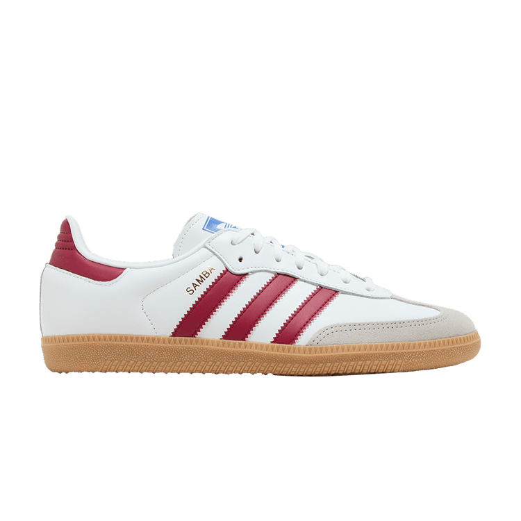 adidas Samba OG Cloud White Collegiate Burgundy Gum (GS)