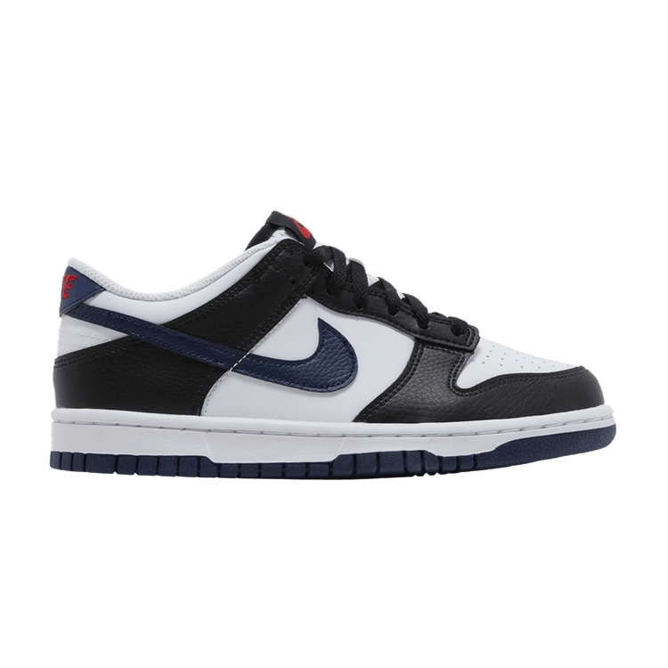 Nike Dunk Low Black White Midnight Navy (GS)