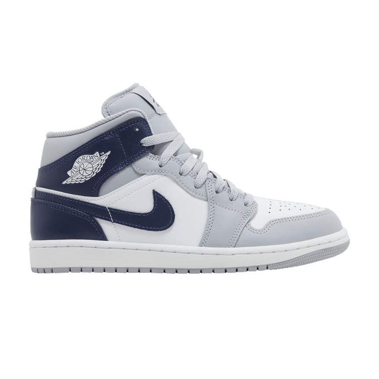 Jordan 1 Mid Wolf Grey Midnight Navy