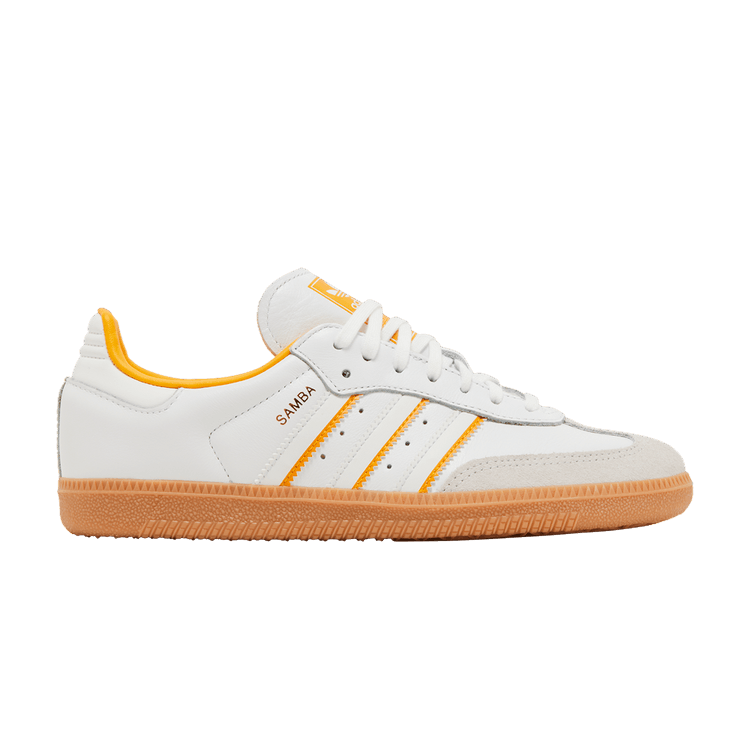 adidas Samba OG Cloud White Crystal White Crew Yellow (GS)